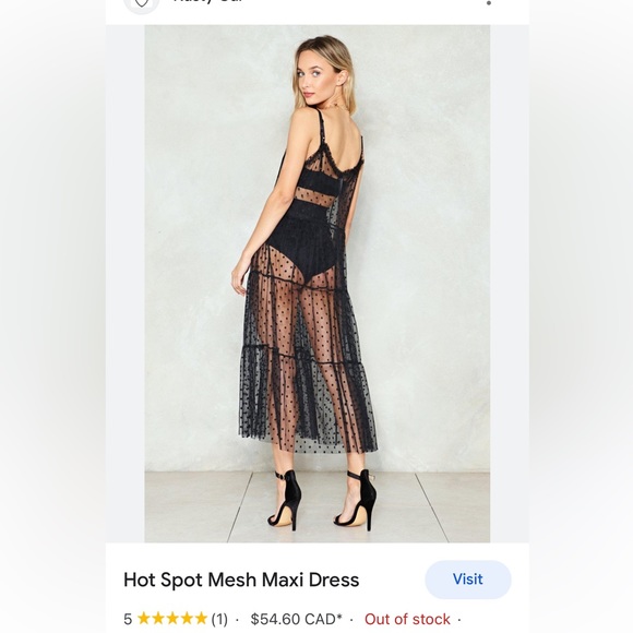 Hot Topic Dresses & Skirts - Hot Topic vintage Mesh Maxi Dress